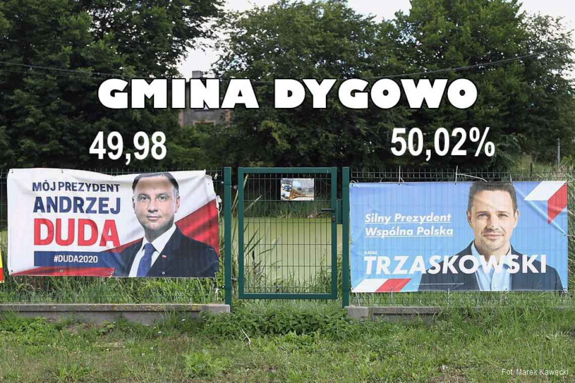 Gmina Dygowo: wyniki wyborów Prezydenta RP - II tura
