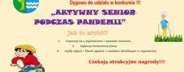 „Aktywny Senior Podczas Pandemii”. Konkurs Gminy Dygowo