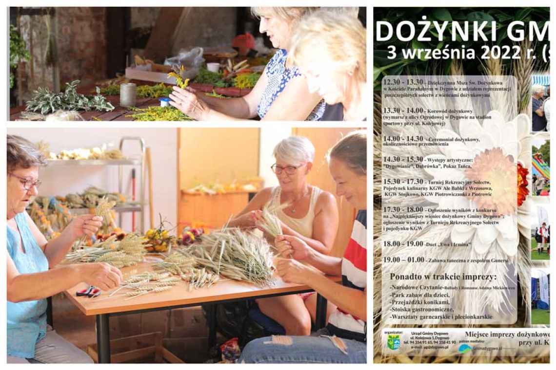 Sześć sołectw z gminy Dygowo przygotowuje wieńce dożynkowe